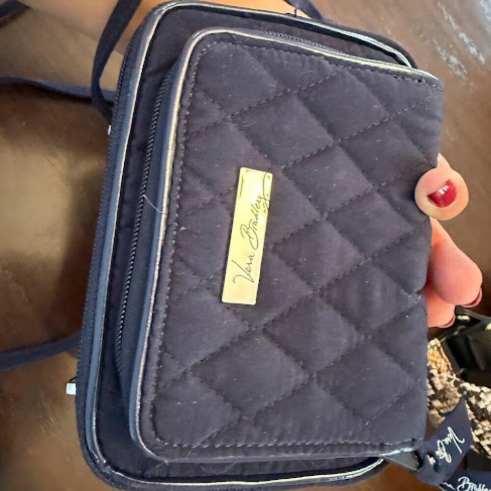 Vera Bradley Wallet Crossbody in Navy Blue GUC - Picture 10 of 10